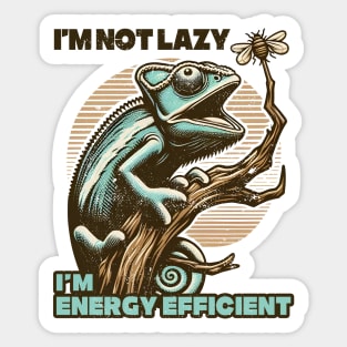 I’m not Lazy, I’m Energy Efficient Sticker